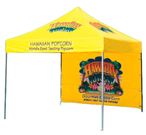 Outdoor display banner stand for trade show