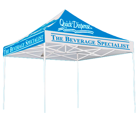 Outdoor canopy tent for trade shows and events