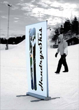 All-Weather Double Sided Banner Stand