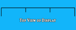 Top view of 71-20×8-C Slatwall Display