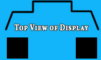 Top View of 10f Wide Slatwall Display