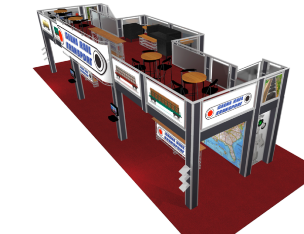 20X50 trade show booth