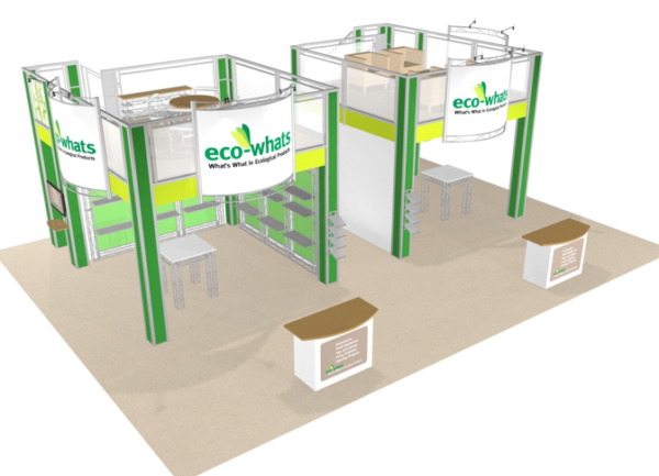 30X40 trade show booth