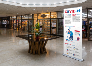 COVID-19 Awareness Banner Stands
